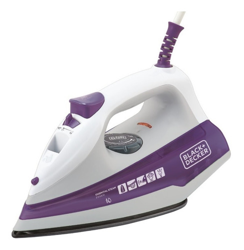 Ferro A Seco Black+decker Roxo Fx1000-b2 - 220 Volts Cor Branco 220V