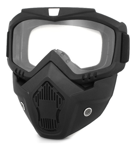 Casco Para Gafas De Moto Con Protector Facial, Resistente Al