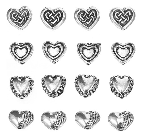 Perlas Para Manualidades En Forma De Corazón Con Agujero Peq