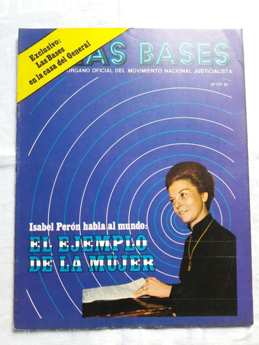 Revista Las Bases N° 137 26/3/1975 Isabel Peron 