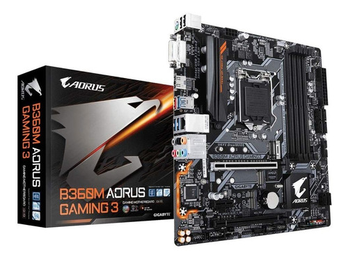 Placa Mae Gigabyte B360 Aorus Gaming 3 G8 Dimm Ddr4 Matx