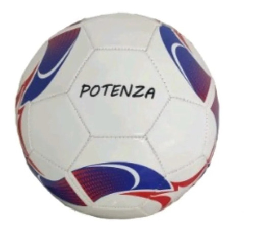 Pelota De Fútbol Nacional Blanca Roja Y Azul - Inflada