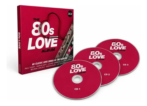 Box Anos 80 The 80s Love Album - Classic Love Songs - 3 Cd