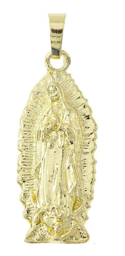 Hermoso Dije Virgen De Guadalupe Chapa De Oro 18k