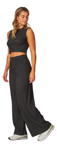 Conjunto De Top Sin Mangas Y Pantalón Para Dama Casual Moda