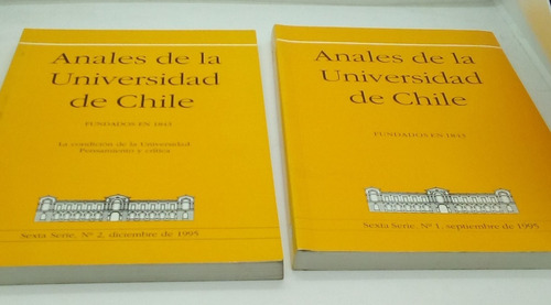 Anales De La Universidad De Chile, Del Año 1995.