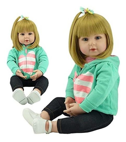 22 Pulgadas Reborn Toddlers Reborn Baby Dolls Girl Realistic