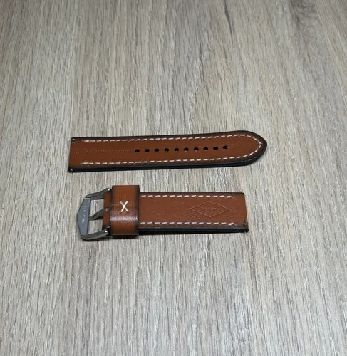 Correa Manilla Para Reloj Fossil Nate Jr1504 Marrón Original