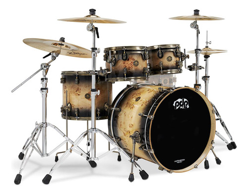 Batería 5 Pzs Limited Edition Laca Mapa Burl To Black Burst 