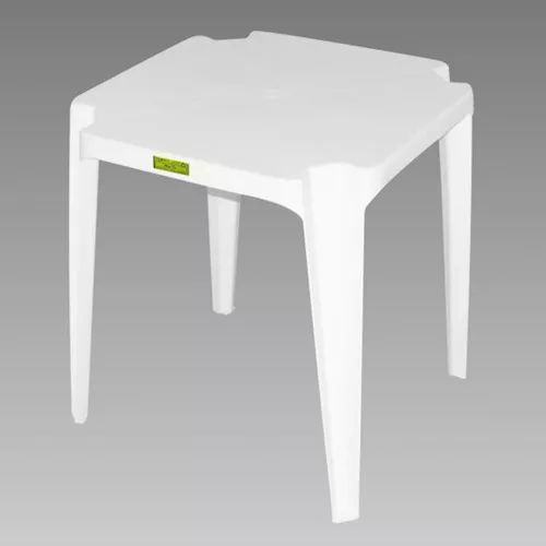 Mesa cuadrada Topplast Top de plástico, color blanco | MercadoLibre