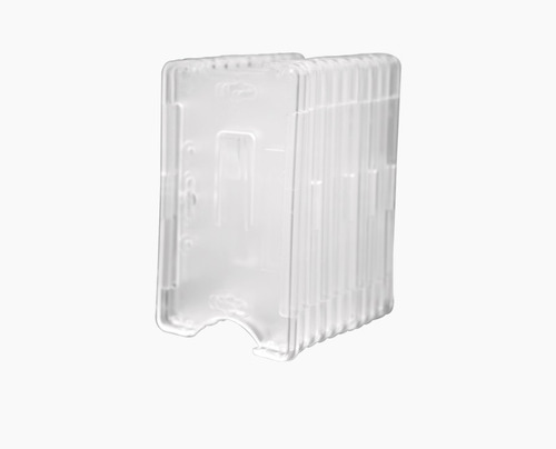 10 Porta Tarjetas Transparente Rigido C/ Ventosas Accesspro