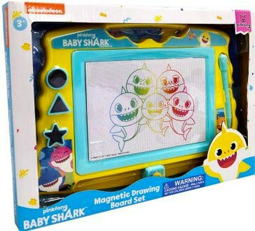 Pizarra De Dibujo Magnética Lollipop Baby Shark Con Lápiz Óp