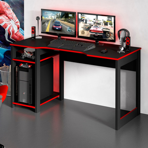 Mesa Para Computador Gamer Escrivaninha Tecno Mobili