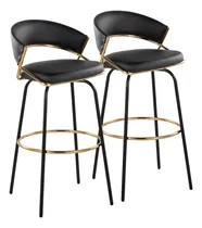 Comprar Jie Juego De 2 Taburetes De Bar Giratorios Sillas De Bar