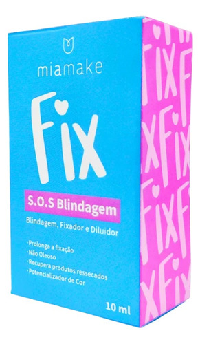 Fix S.o.s Blindagem, Fixador E Diluidor Mia Make Tom do primer Neutro