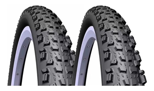 Par Pneus Rubena Kratos 27.5x2.25 Tubeless Preto Mtb