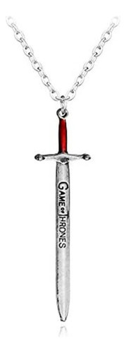 E Colar Game Of Thrones Espada Jon Snow Stark Game Of