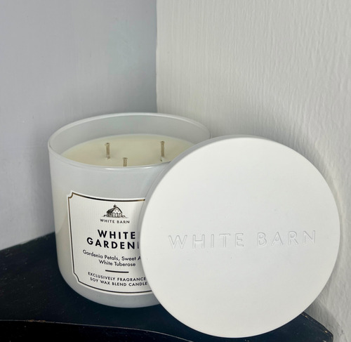 Bath And Body Works Vela Aromatica Grande 3 Mechas Blanco White Gardenia