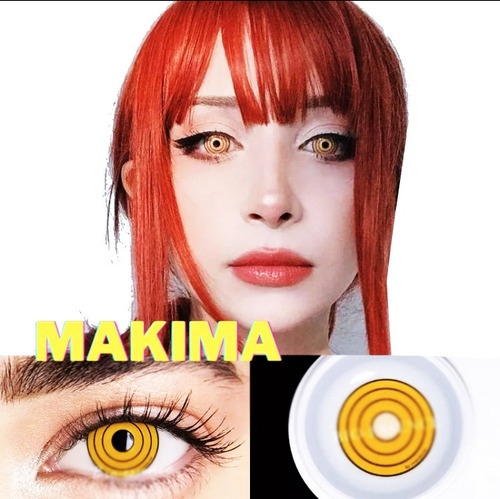 Lentes De Contacto Makima Cosplay Pupilentes