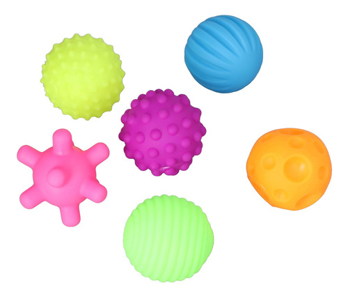 Juego De 6 Piezas Con Forma De Bola Sensorial Para Bebés, Co