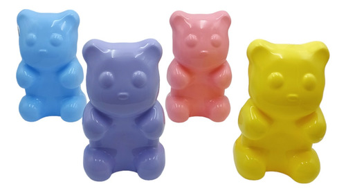 Dulcero Plástico Oso Pandita Colores Pastel Fiesta Kawaii 