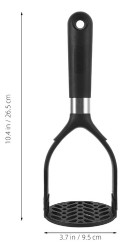 Triturador De Patatas Manual Plegable Con Mango Negro, Frijo