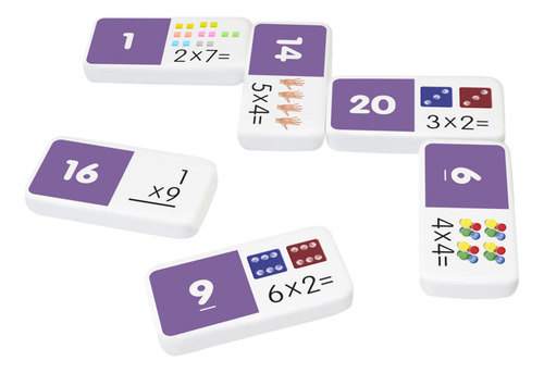 Set De Juego Junior Learning Multiplication Dominoes 28 Piez