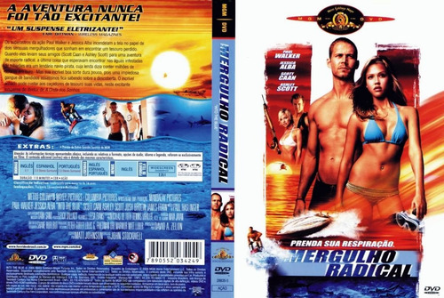 Dvd Mergulho Radical Com Paul Walker E Jessica Alba
