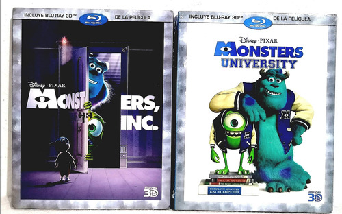 Pack Monsters Inc. 1 Y 2 En Blu-ray 3d Original 