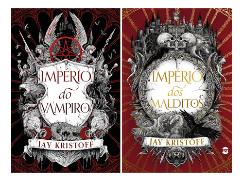 Kit Império Do Vampiro 1 + Império Do Vampiro 2 - Império Dos Malditos: Kit Império Do Vampiro 1 E 2, De Jay Kristoff., Vol. 2. Editorial Plataforma 21, Capa Mole, Edição 1 Em Português, 2024