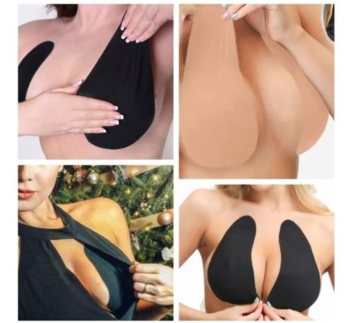 Imagen 3 de 10 de Combo Corpiño Invisible Adhesivo Gota + Boob Tape, Les Loles