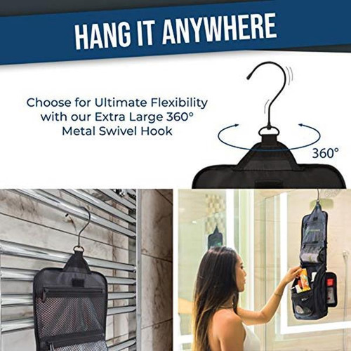 D&d Hanging Toiletry Bag - Designer Travel Organizer For Mak