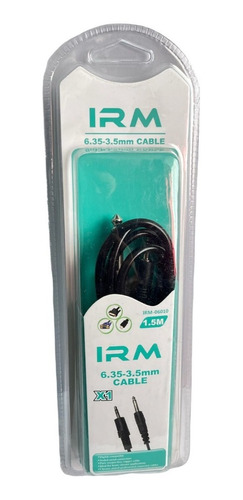 Cable Plus De Audio Estéreo Macho Macho 6,35 A 3,5mm D 1,5mt