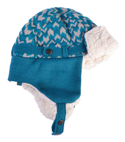 Gorro Aviador Bebé Niño Turquesa Pillin