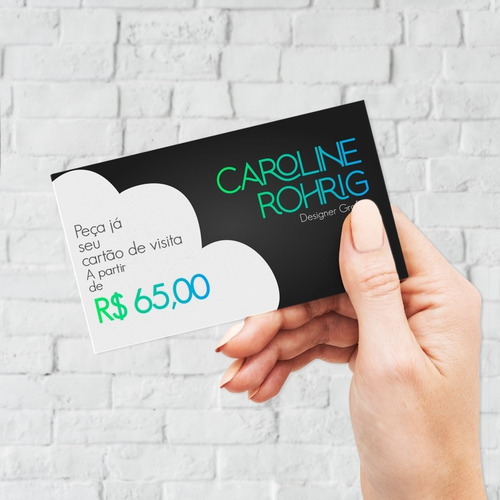 Imagem 1 de 4 de Cartão De Visita Impresso Ou Digital/ Interativo