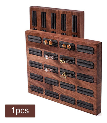 Bandeja De Madera Para Anillos, Caja De Exhibición Con 20