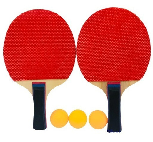 Ping Pong Set 2 Paletas + 3 Pelotas Level Playking