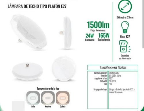 Paquete 2 Lámparas Led Decorativas Entrada Foco