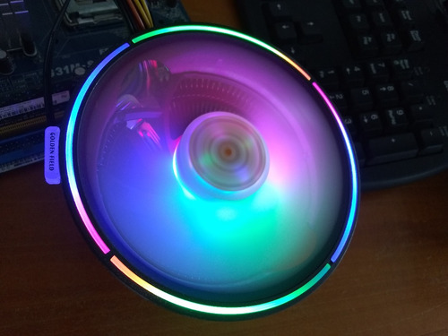 Fan Cooler De Cpu Rgb Icetek, 120mm Para Intel Y Amd. Nuevo!