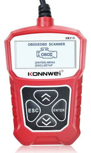 Escáner De Diagnóstico Konnwei Kw310 Obdii Mo