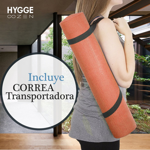 Imagen 5 de 10 de Mat Yoga Colchoneta Pilates Antideslizante Pvc 3mm + Correa