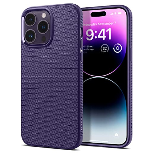 Funda Spigen Liquid Air Armor De iPhone 14 Pro Max - Purpura