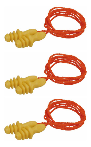 Kit De 3 Pares De Tapones Para Oído Reutilizables Urrea®