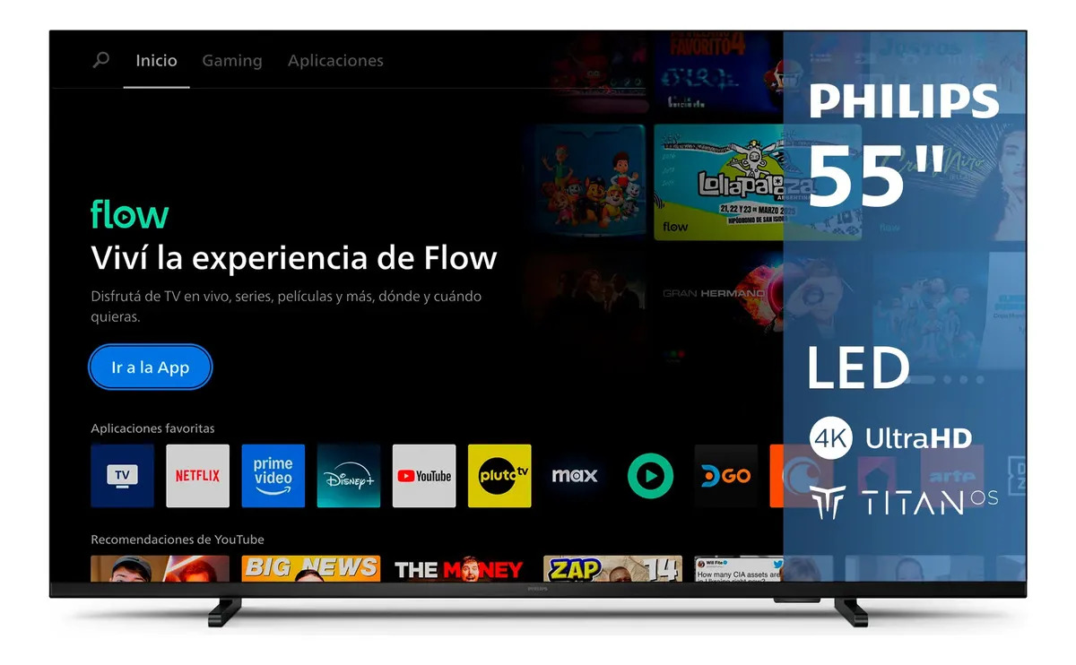 Smart Tv 55 4K LED 55PUD7309/77 Philips