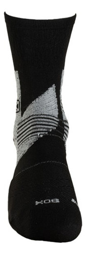 Medias Sox Antideslizante Compresión Deportivas Premium Negro Logo M 38-40