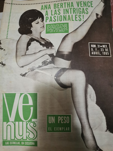 Ana Berta Lepe En Revista Venus Año 1965