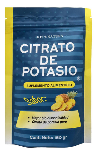 Citrato De Potasio En Polvo Sabor Piña 150 Grs Joy Natura