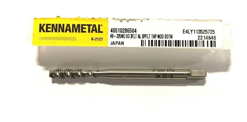 Kennametal 8-32unc Spiral Flute Tap Semi Bottoming 3 Flu Zts