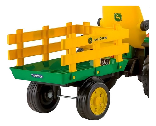 Mini Trator Elétrico John Deere 12v Com Rádio Integrado Kids
