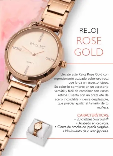 Reloj Rose Gold By Oriflame Cuotas sin inter s
